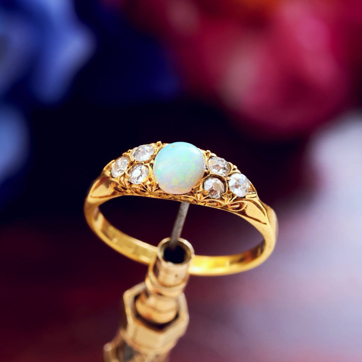 Divine Date 1891 Opal & Diamond Engagement Ring