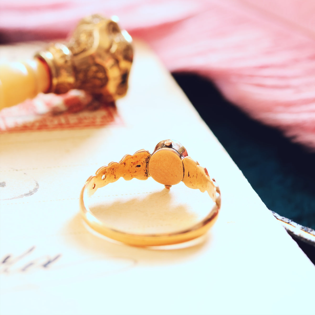 Petite Date 1892 Persian Turquoise Ring