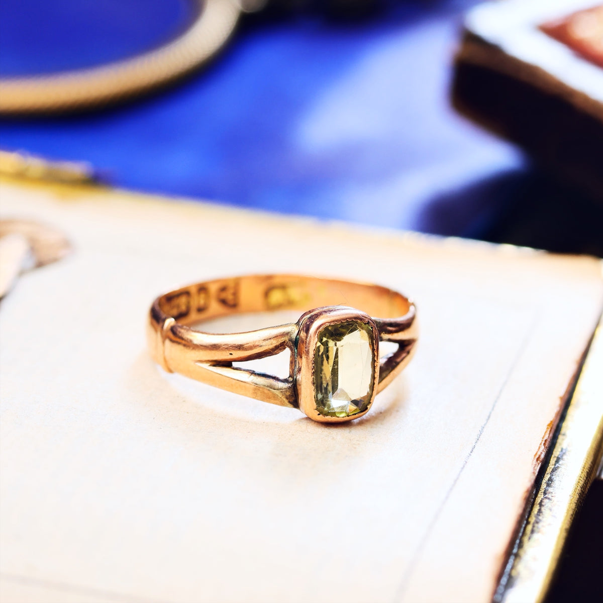 Subdued Beauty! Date 1900 Chrysoberyl Ring