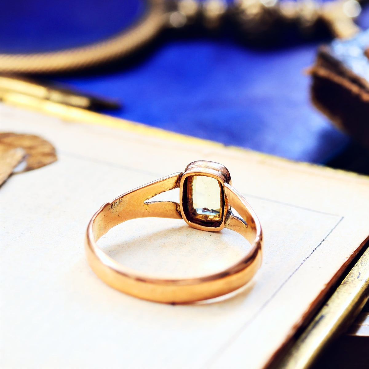 Subdued Beauty! Date 1900 Chrysoberyl Ring