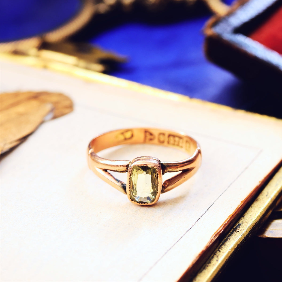 Subdued Beauty! Date 1900 Chrysoberyl Ring