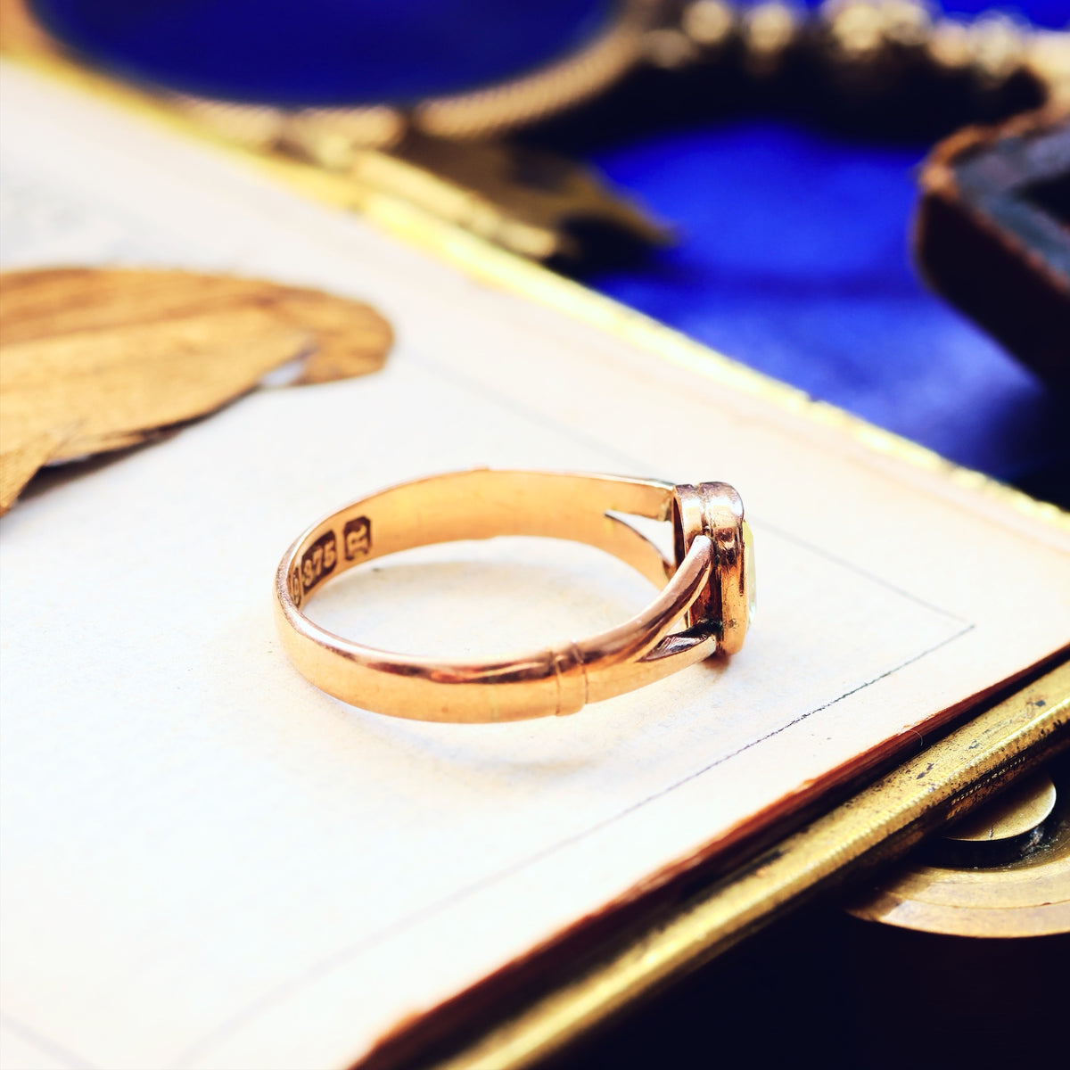 Subdued Beauty! Date 1900 Chrysoberyl Ring