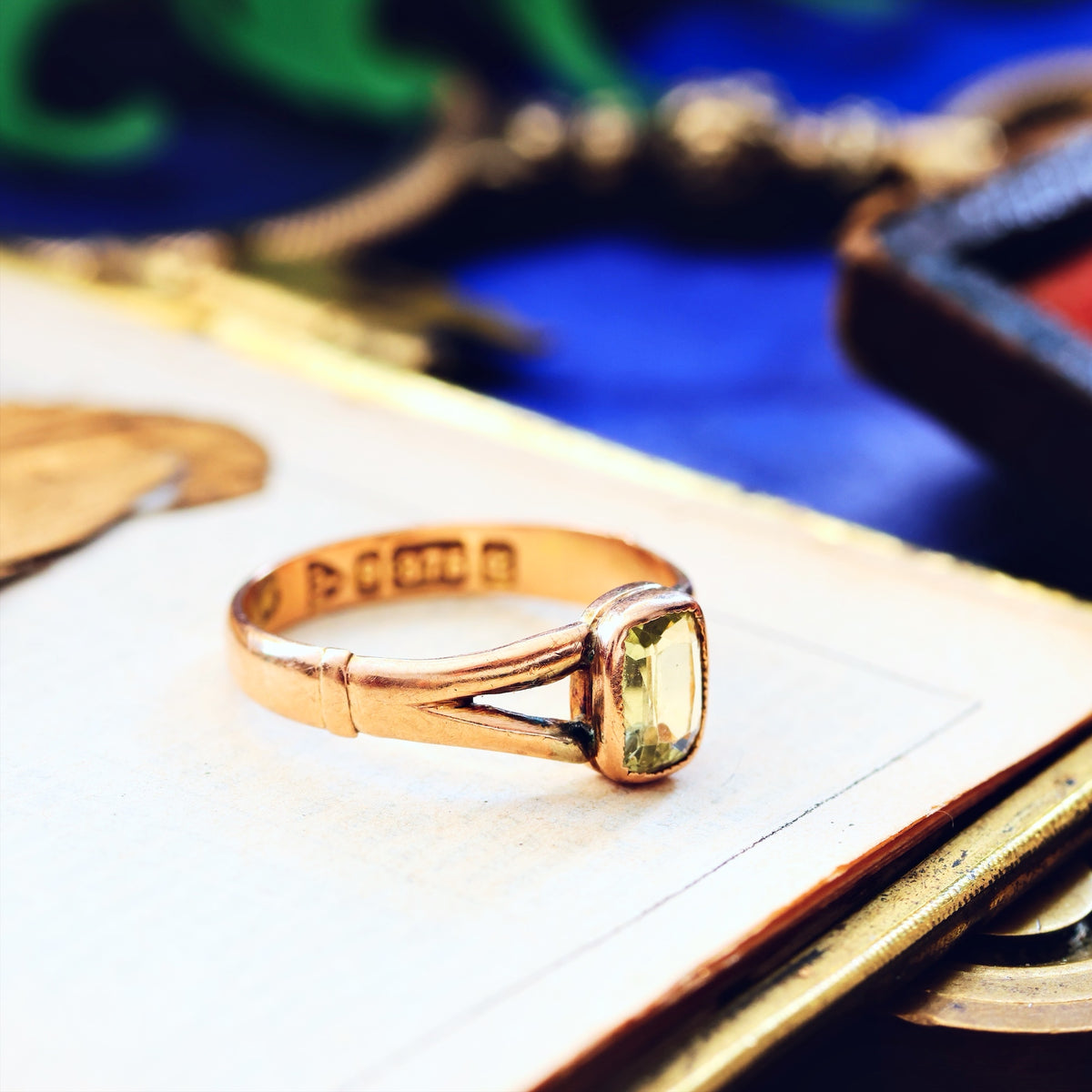 Subdued Beauty! Date 1900 Chrysoberyl Ring