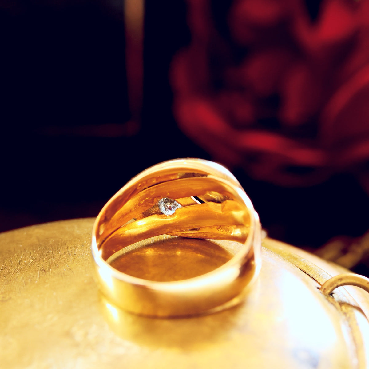 Beauteous Date 1902 Diamond Double Snake Ring