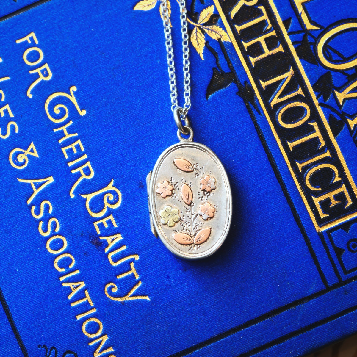 Antique Date 1902 Roses for LOVE Locket