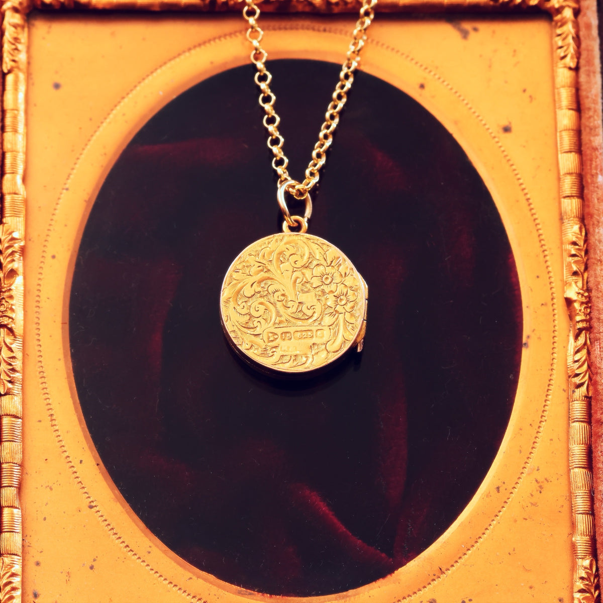 Once Beloved Date 1903 15ct Gold Ruby Locket