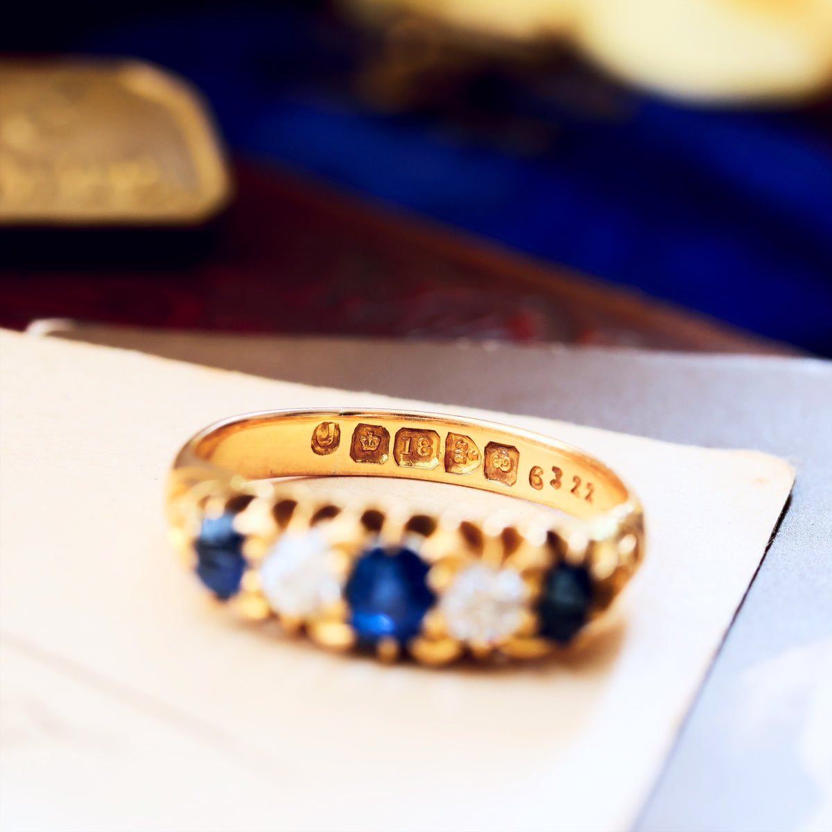 Precious Date 1904 Sapphire & Diamond Engagement Ring