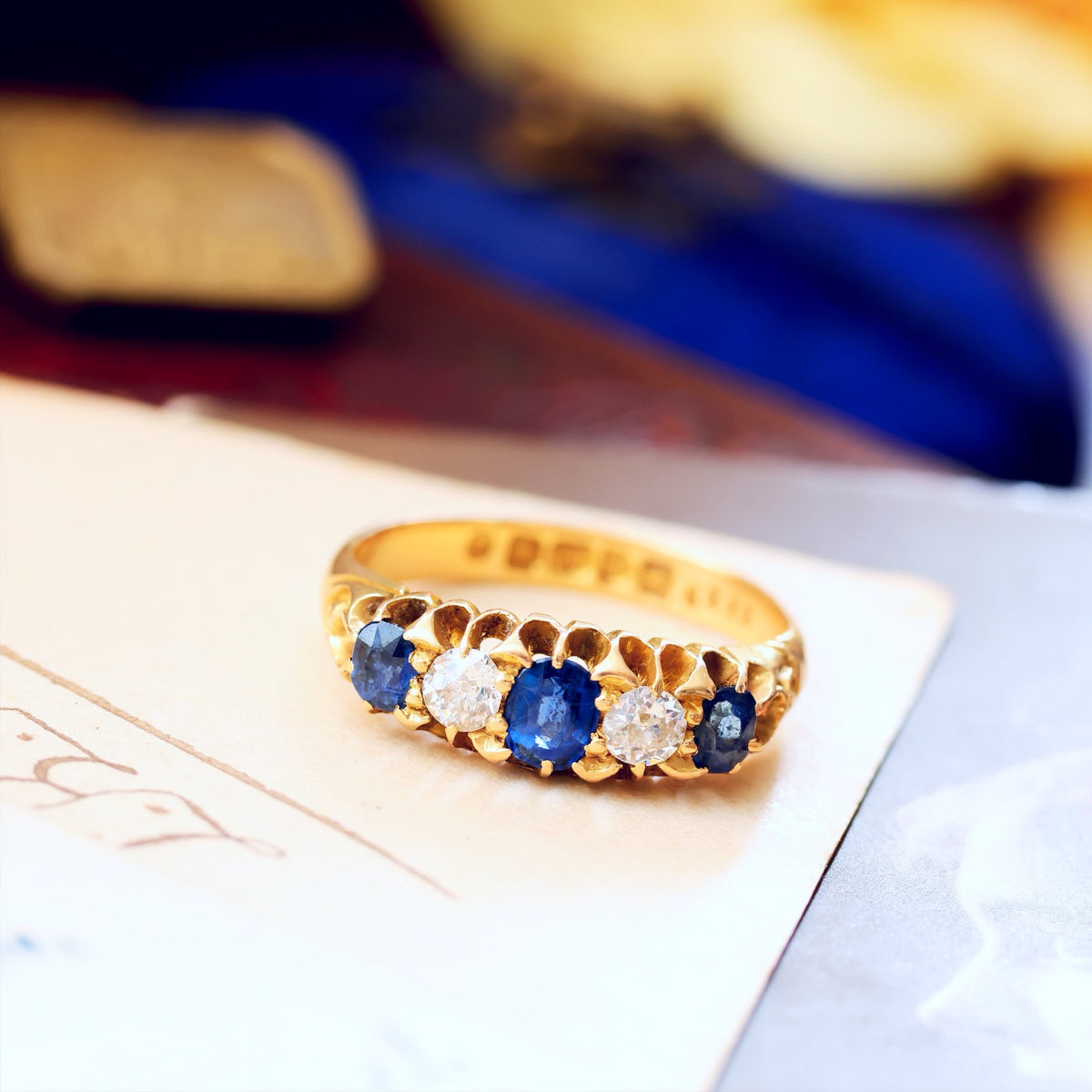Precious Date 1904 Sapphire & Diamond Engagement Ring