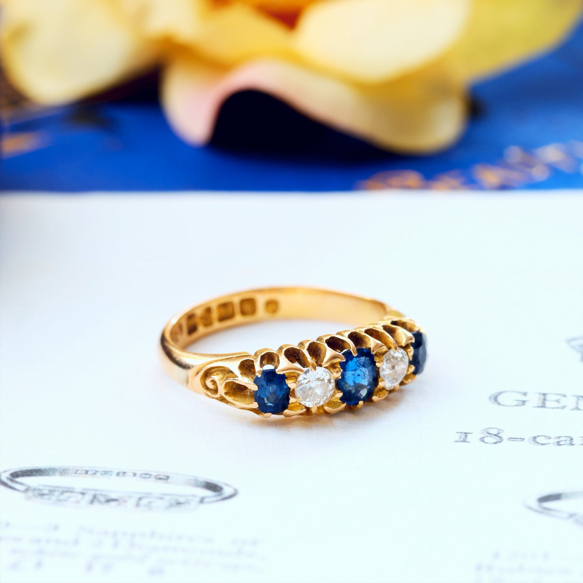 Precious Date 1904 Sapphire & Diamond Engagement Ring