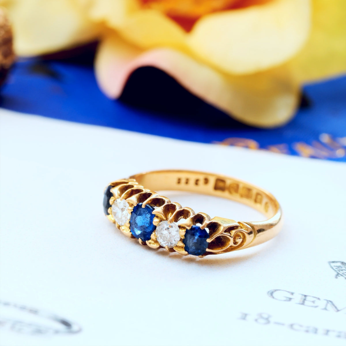 Precious Date 1904 Sapphire & Diamond Engagement Ring