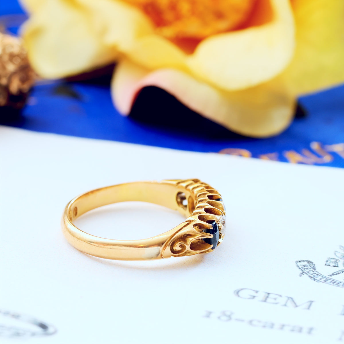 Precious Date 1904 Sapphire & Diamond Engagement Ring