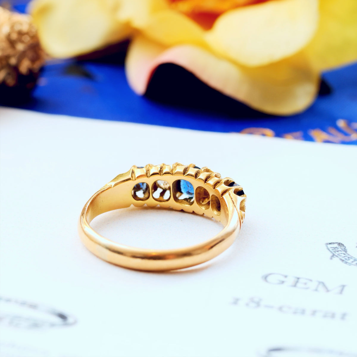 Precious Date 1904 Sapphire & Diamond Engagement Ring