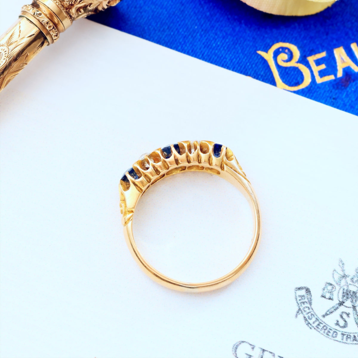 Precious Date 1904 Sapphire & Diamond Engagement Ring