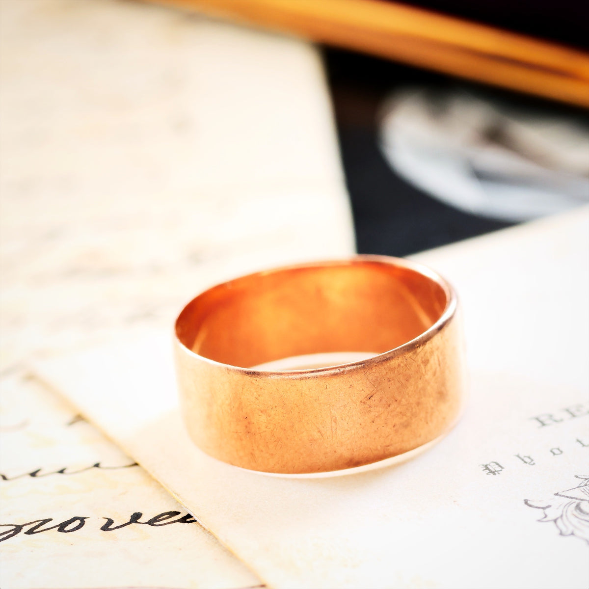 Bless'd Antique Date 1915 Diamond Wedding Ring