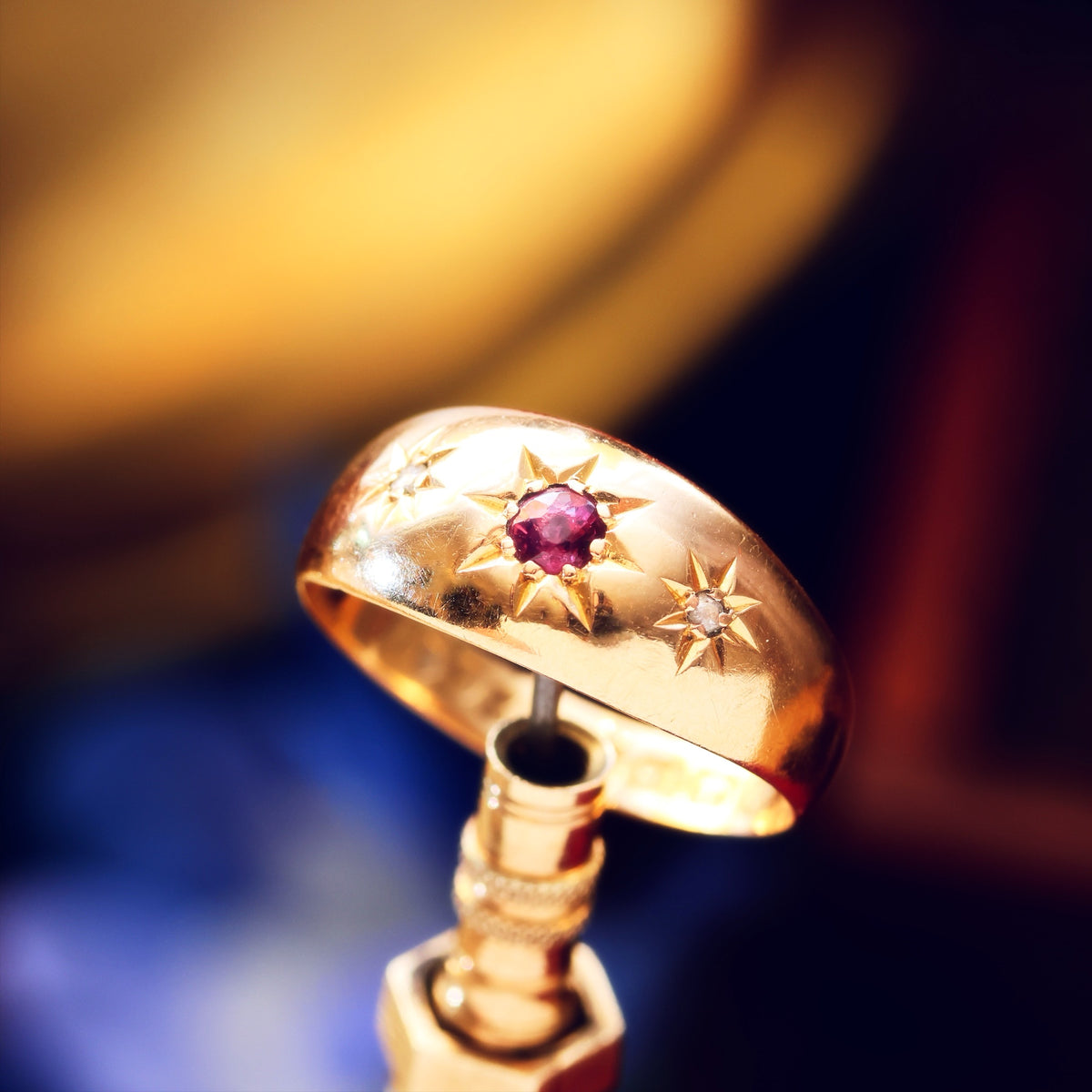 Date 1916 Ruby & Diamond Pinky Ring