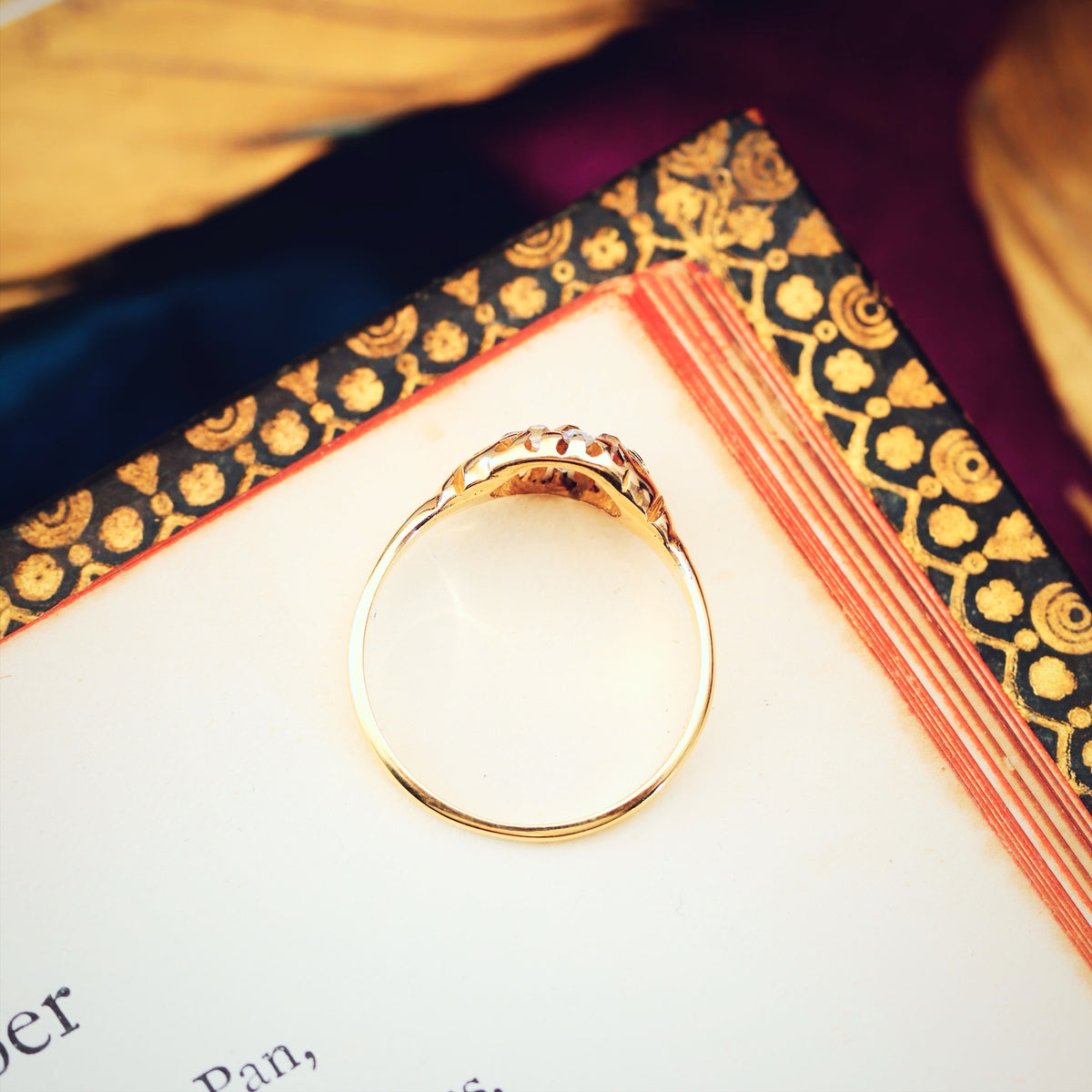 Antique Victorian Diamond Cluster Engagement Ring