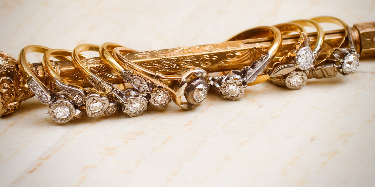 Vintage and Antique Diamond Solitaire Engagement Rings – Fetheray
