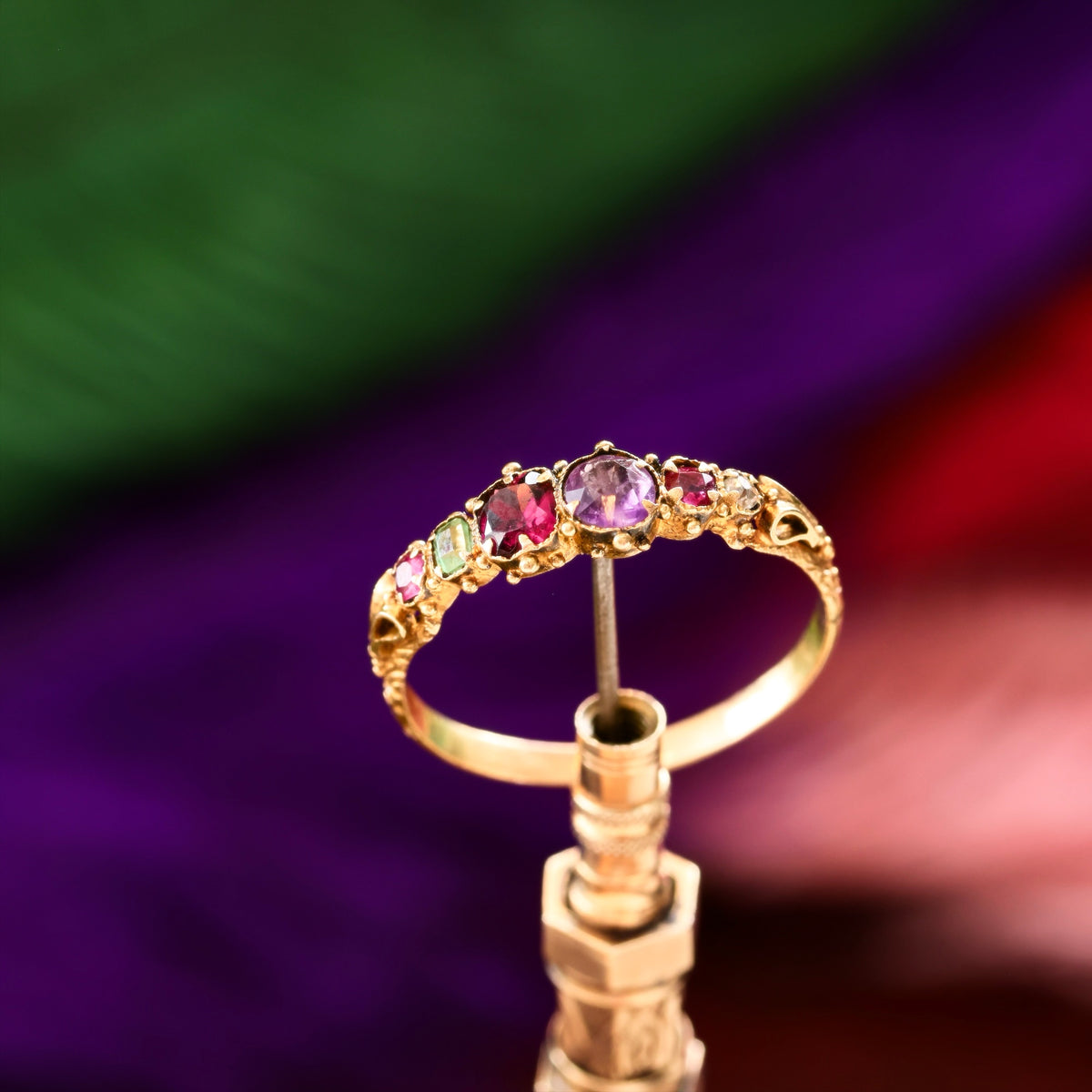 Antique Early Victorian Gemstone REGARD Ring