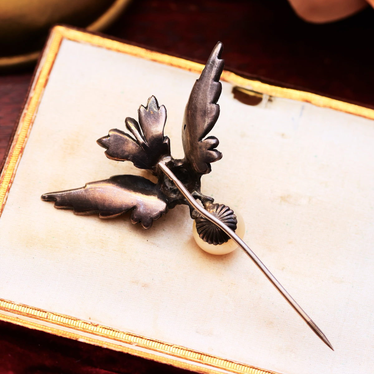 A Most Splendid Antique Winged Wonder Stick Pin