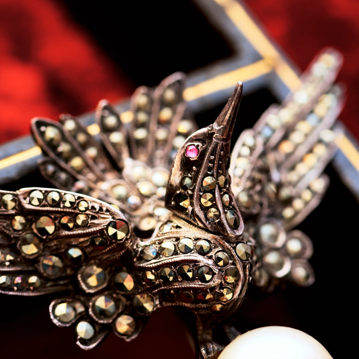A Most Splendid Antique Winged Wonder Stick Pin