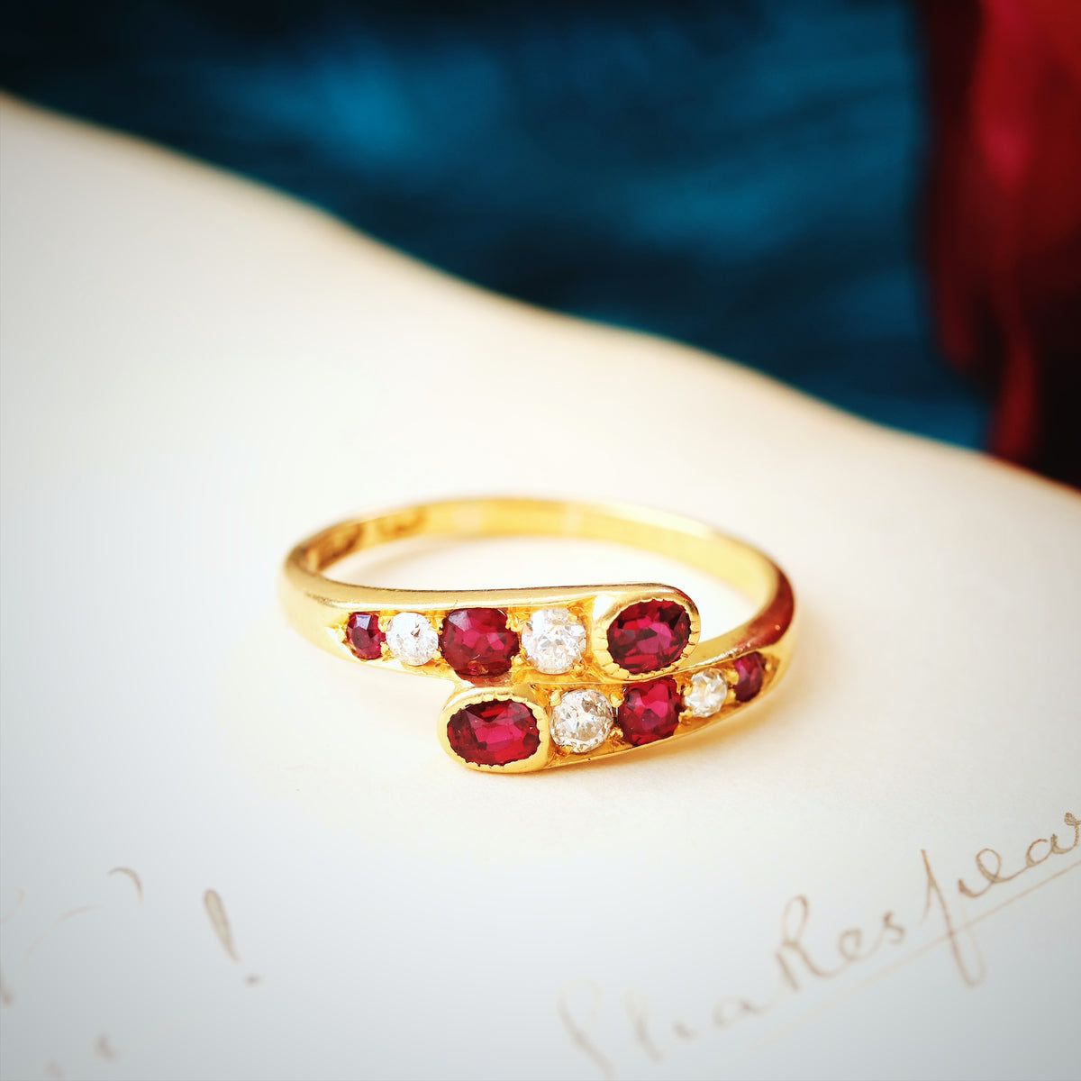Antique Edwardian Ruby & Diamond Ring