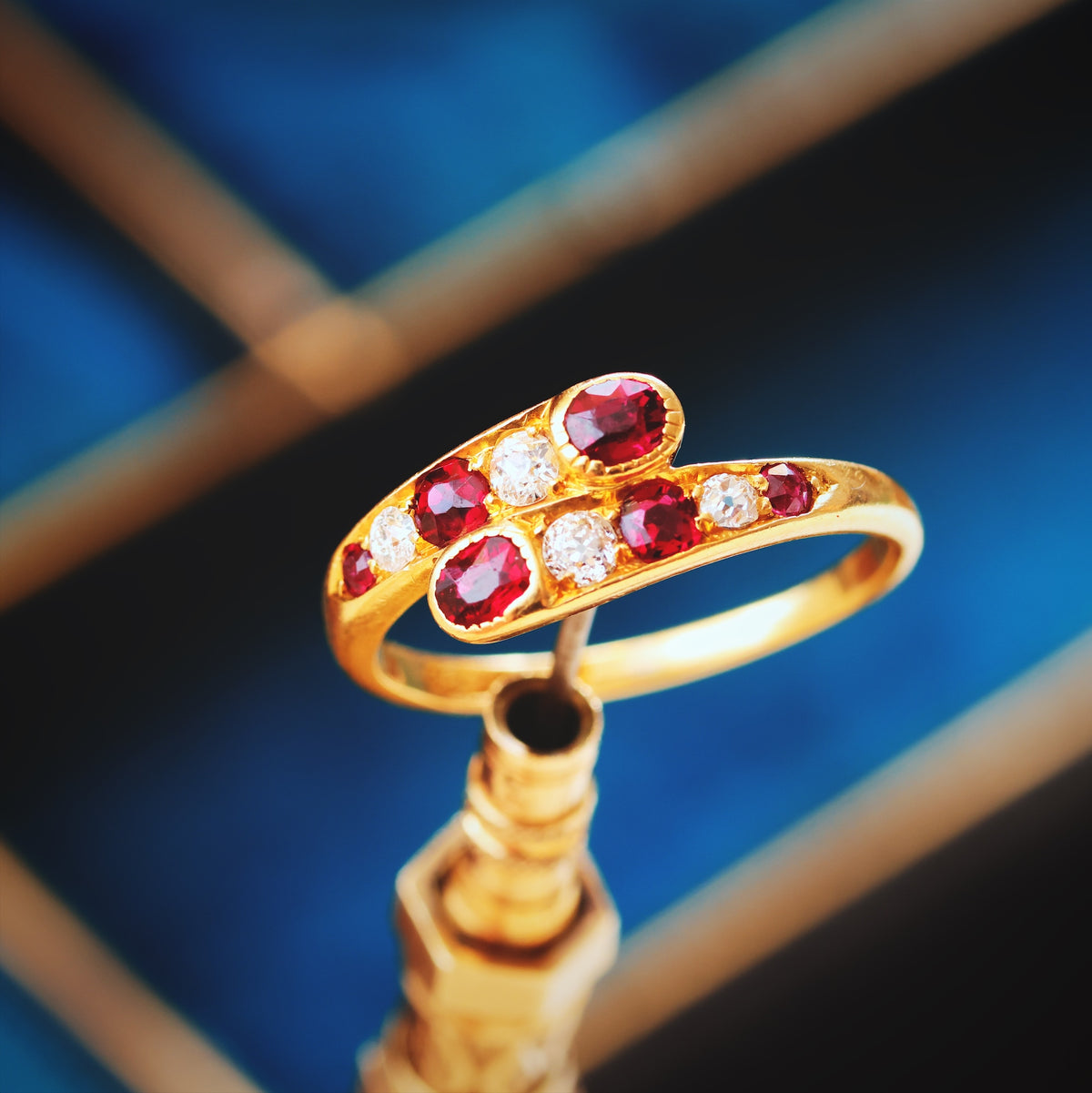 Exquisite Antique Edwardian Ruby & Diamond Ring
