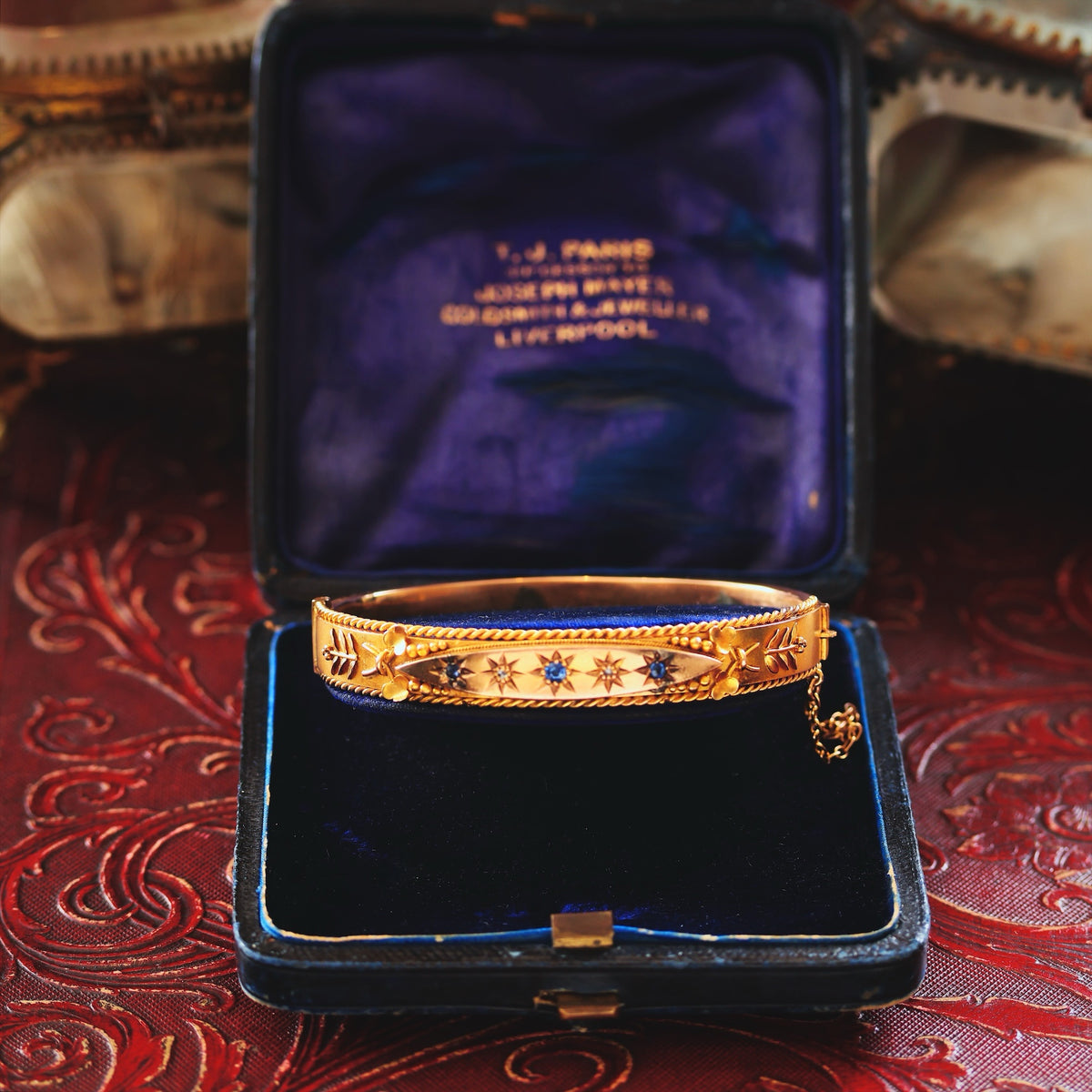 Starry Nights! Edwardian Sapphire & Diamond Bangle