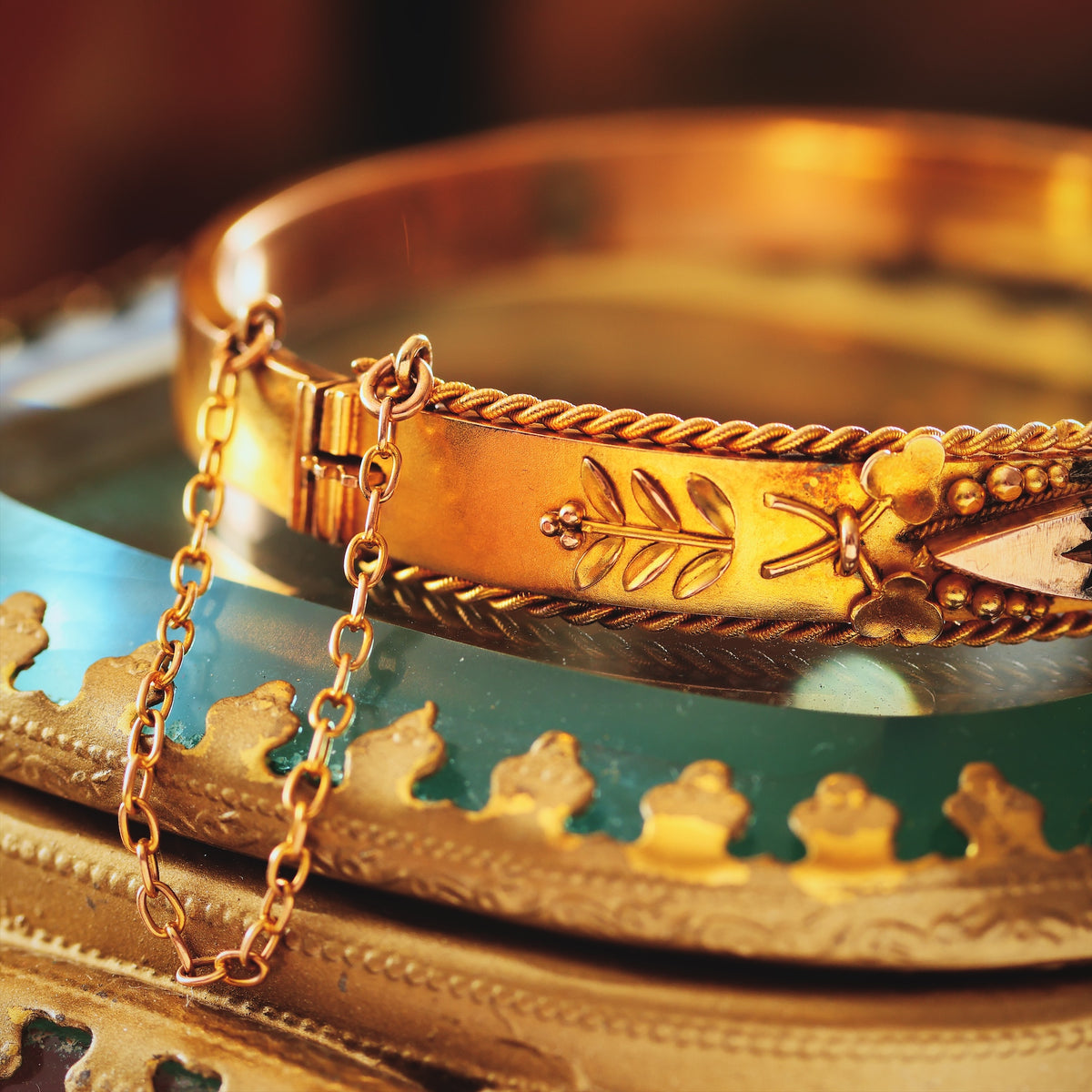 Starry Nights! Edwardian Sapphire & Diamond Bangle