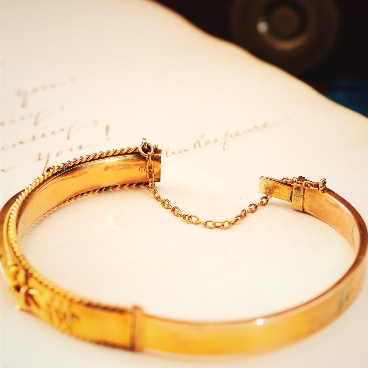 Starry Nights! Edwardian Sapphire & Diamond Bangle