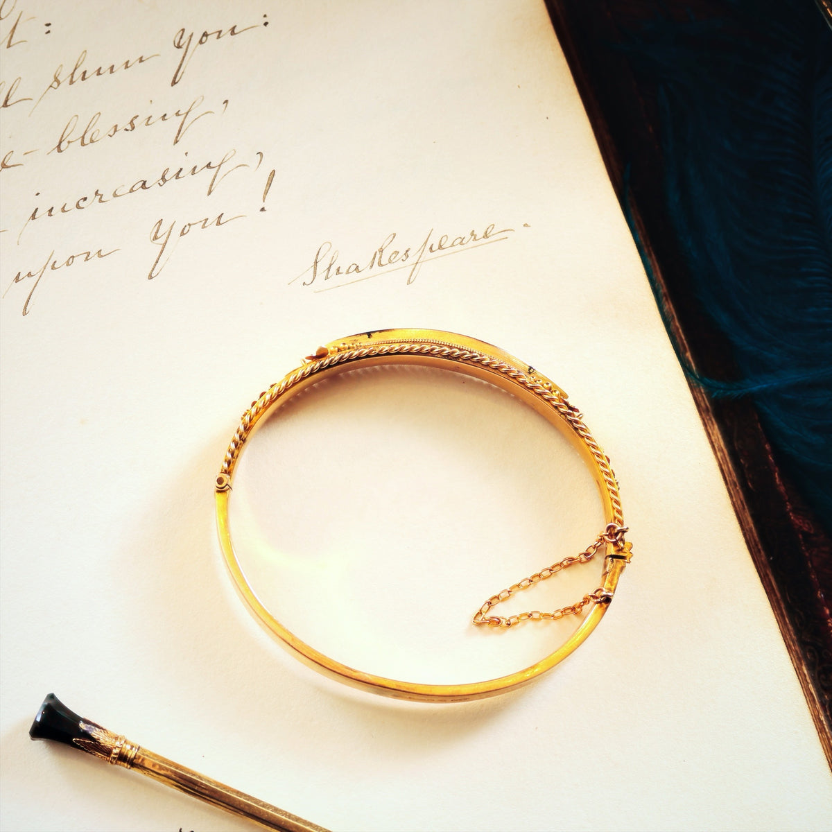 Starry Nights! Edwardian Sapphire & Diamond Bangle