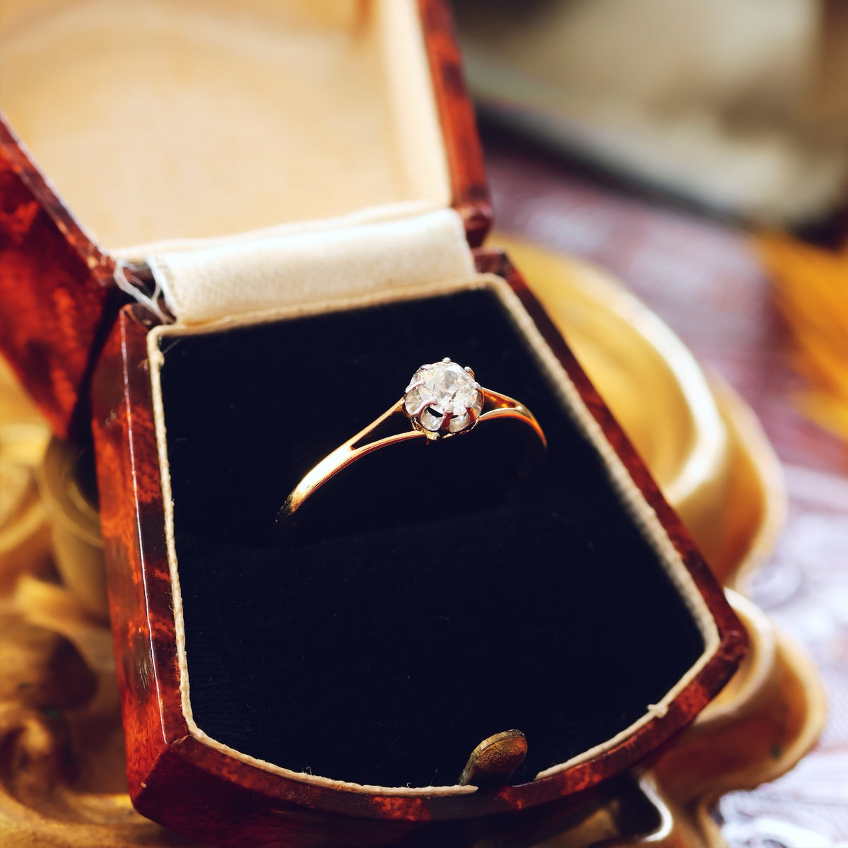 Antique Edwardian 'Tiffany' Style Diamond Engagement Ring