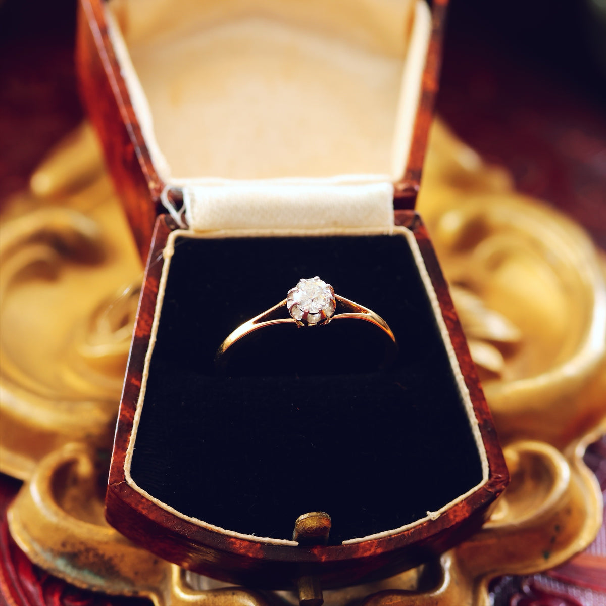 Antique Edwardian 'Tiffany' Style Diamond Engagement Ring