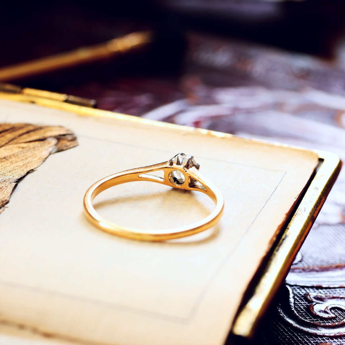 Antique Edwardian 'Tiffany' Style Diamond Engagement Ring