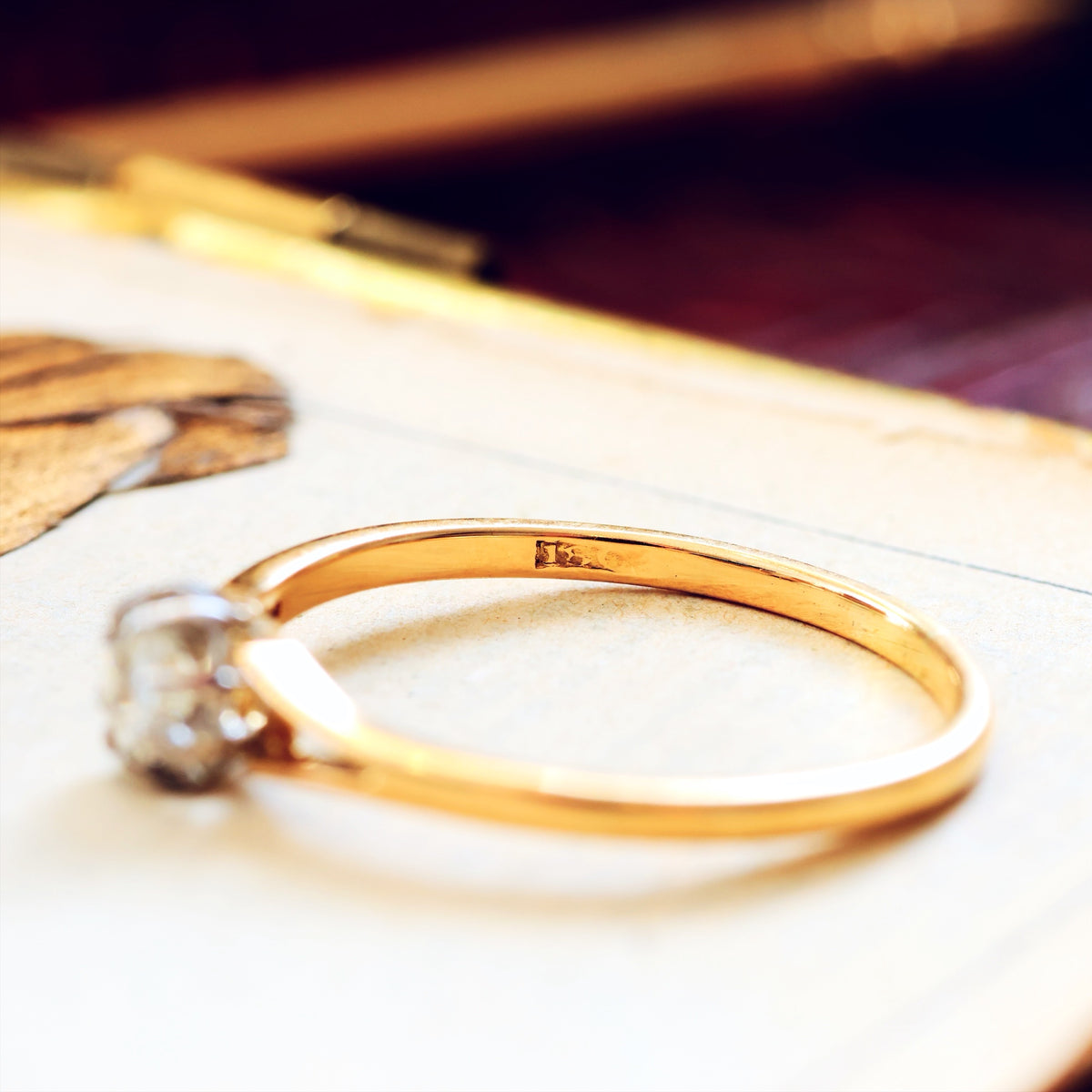 Antique Edwardian 'Tiffany' Style Diamond Engagement Ring