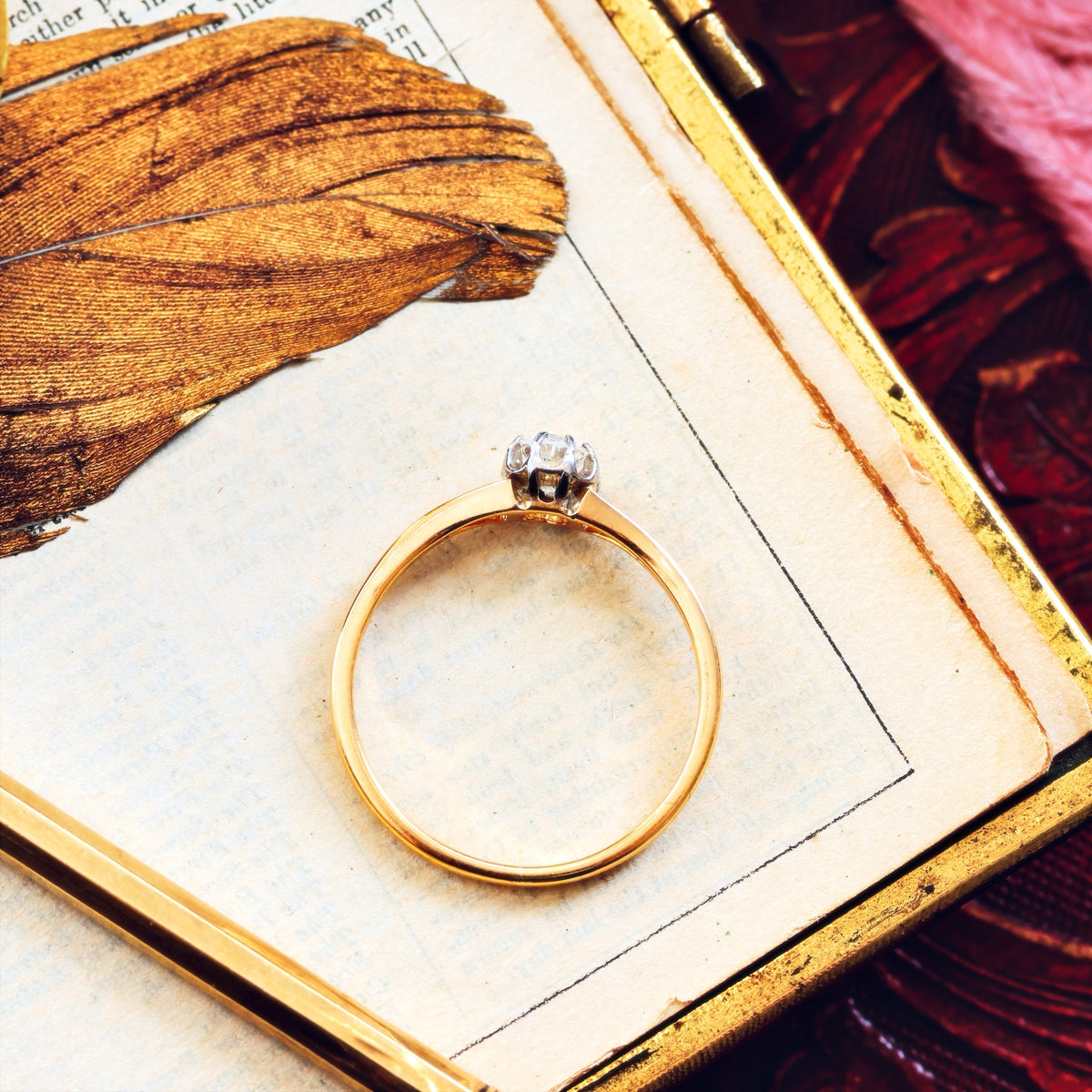 Antique Edwardian 'Tiffany' Style Diamond Engagement Ring