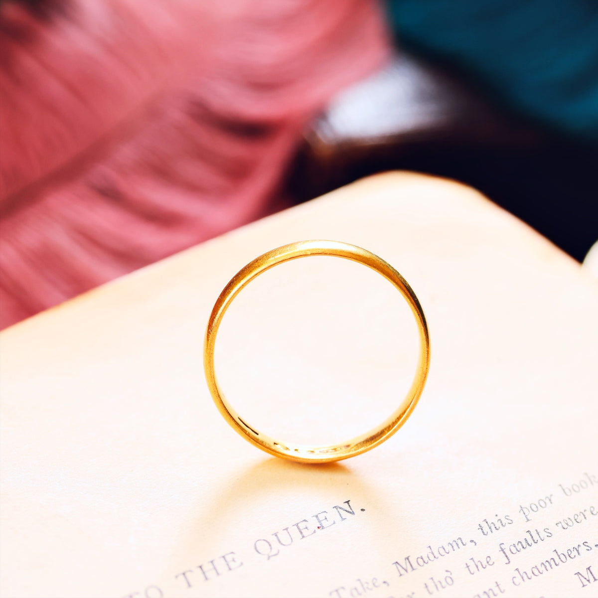 Scarce Gent's Victorian 22ct Gold Wedding Band