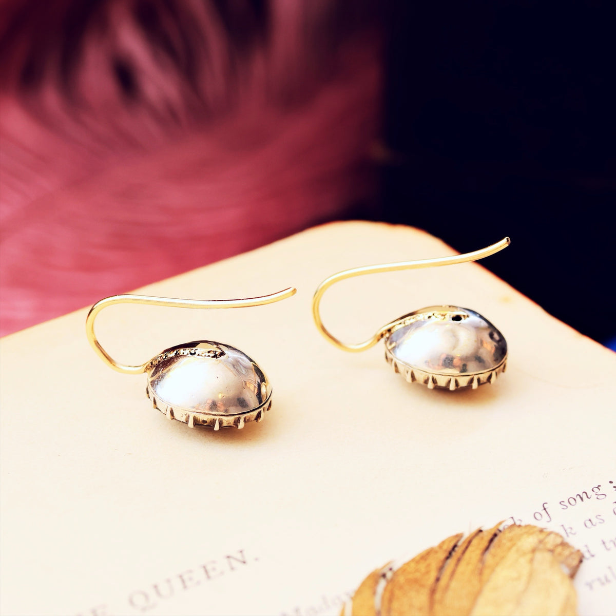 Antique Georgian Foiled Paste Earrings