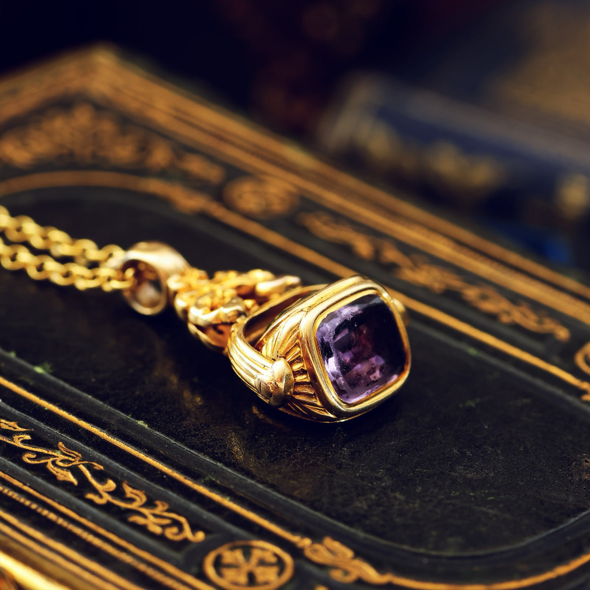 Antique Georgian Intaglio Lion Seal Fob
