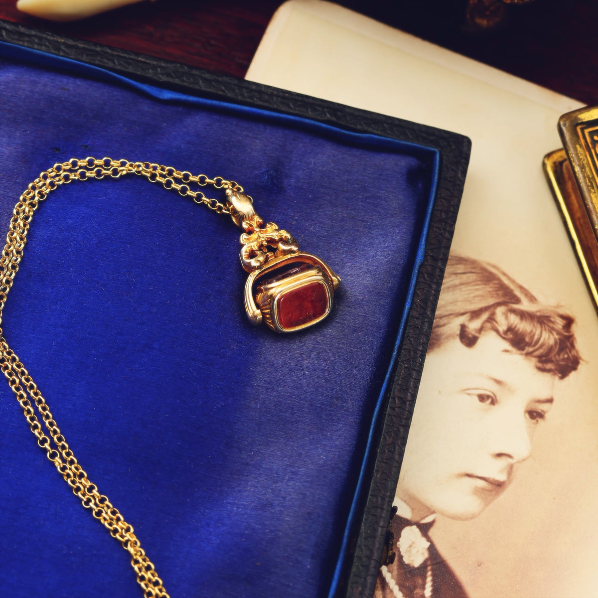 Antique Georgian Intaglio Lion Seal Fob