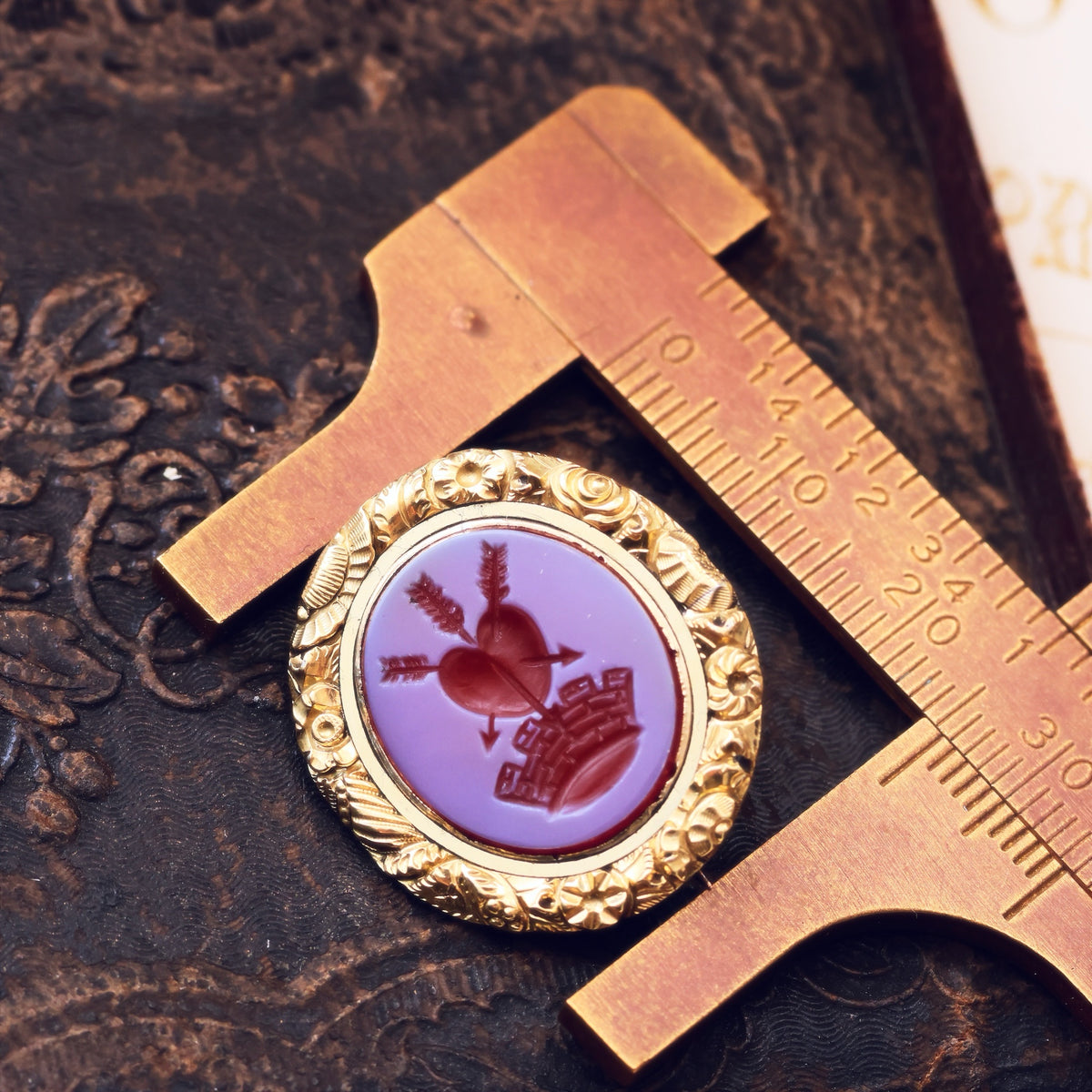 Antique Georgian Intaglio Sardonyx Brooch