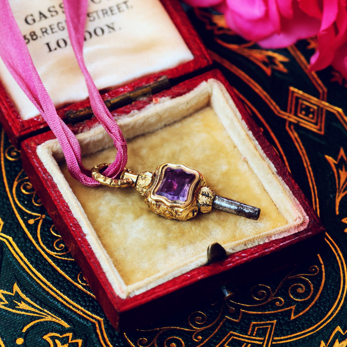 Petite Georgian Ornamental Rococo Watch Key
