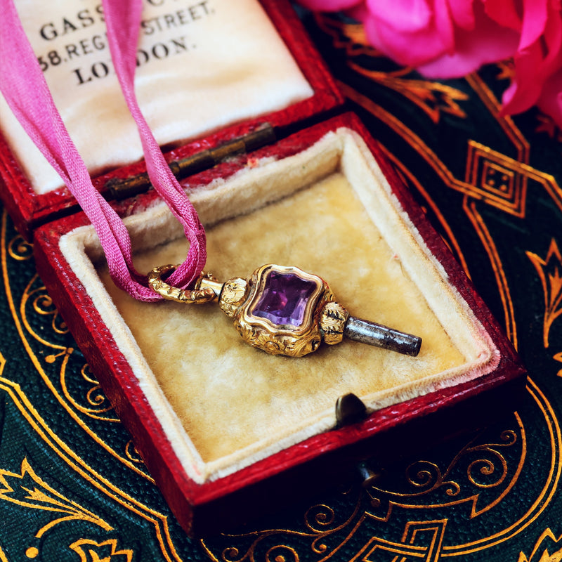 Petite Georgian Ornamental Rococo Watch Key