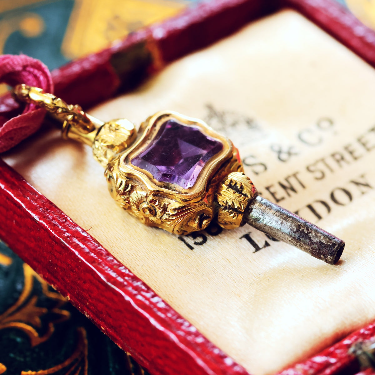 Petite Georgian Ornamental Rococo Watch Key