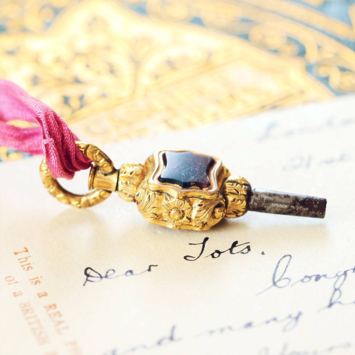 Petite Georgian Ornamental Rococo Watch Key