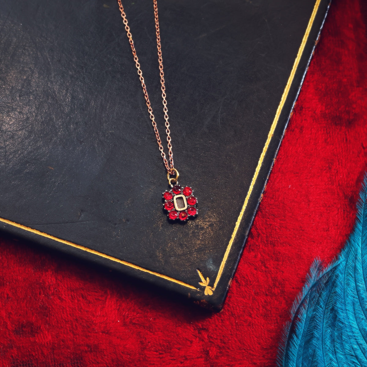 Antique Georgian Mini Fichu Locket Pendant