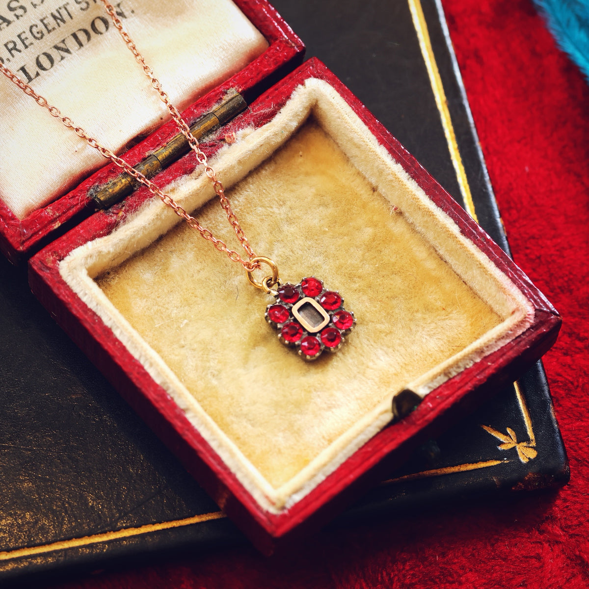 Antique Georgian Mini Fichu Locket Pendant