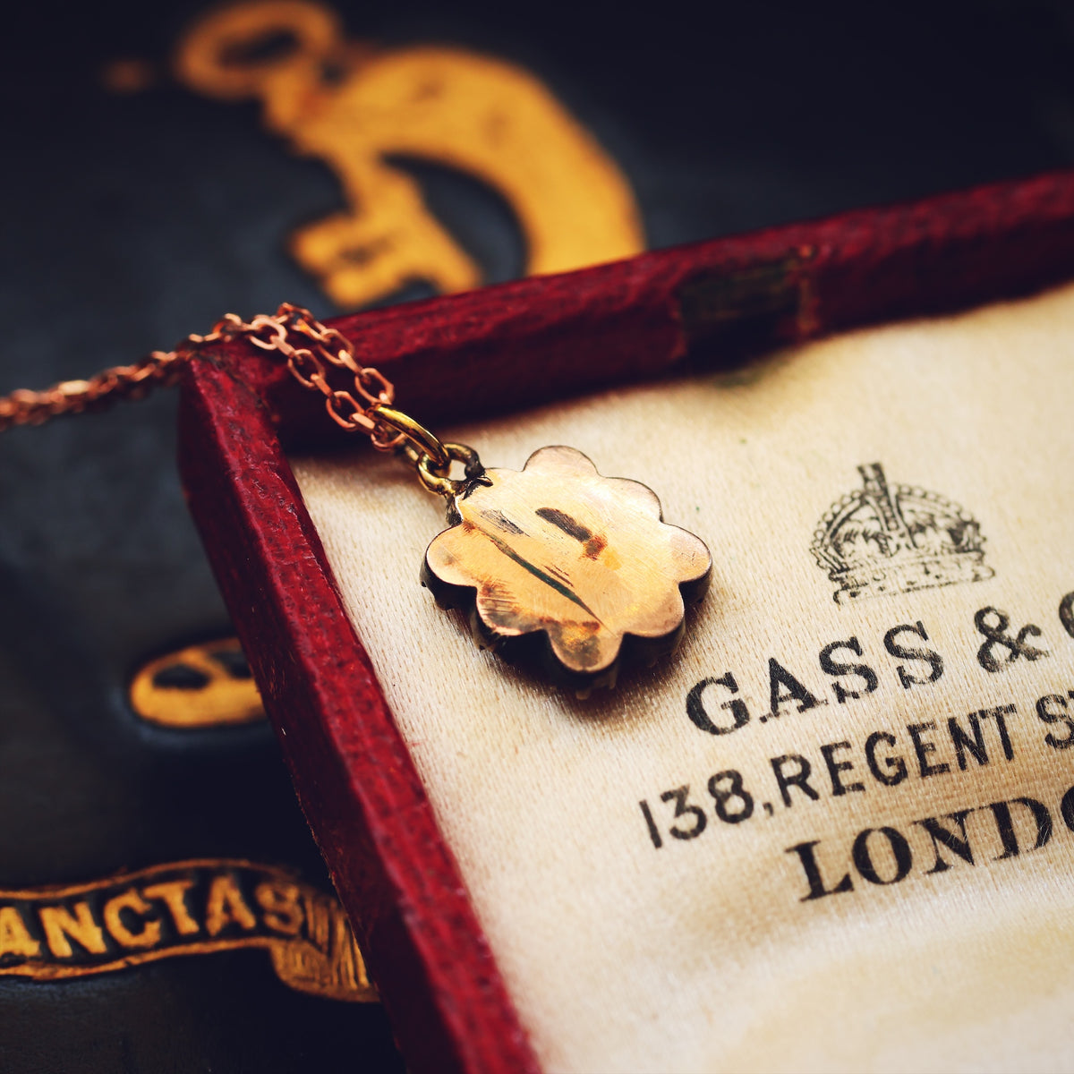 Antique Georgian Mini Fichu Locket Pendant