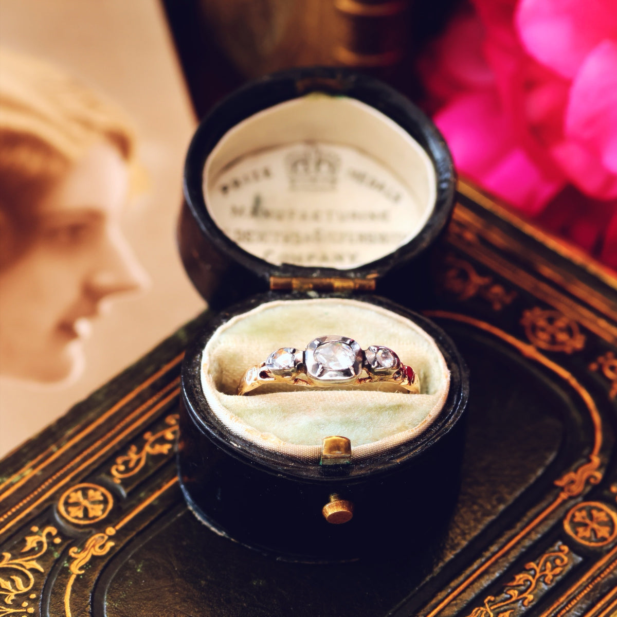 Georgian Revival Rose Cut Diamond Ring