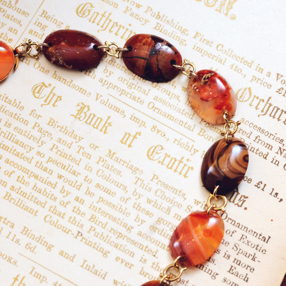 Antique Georgian Specimen Agate Collarette