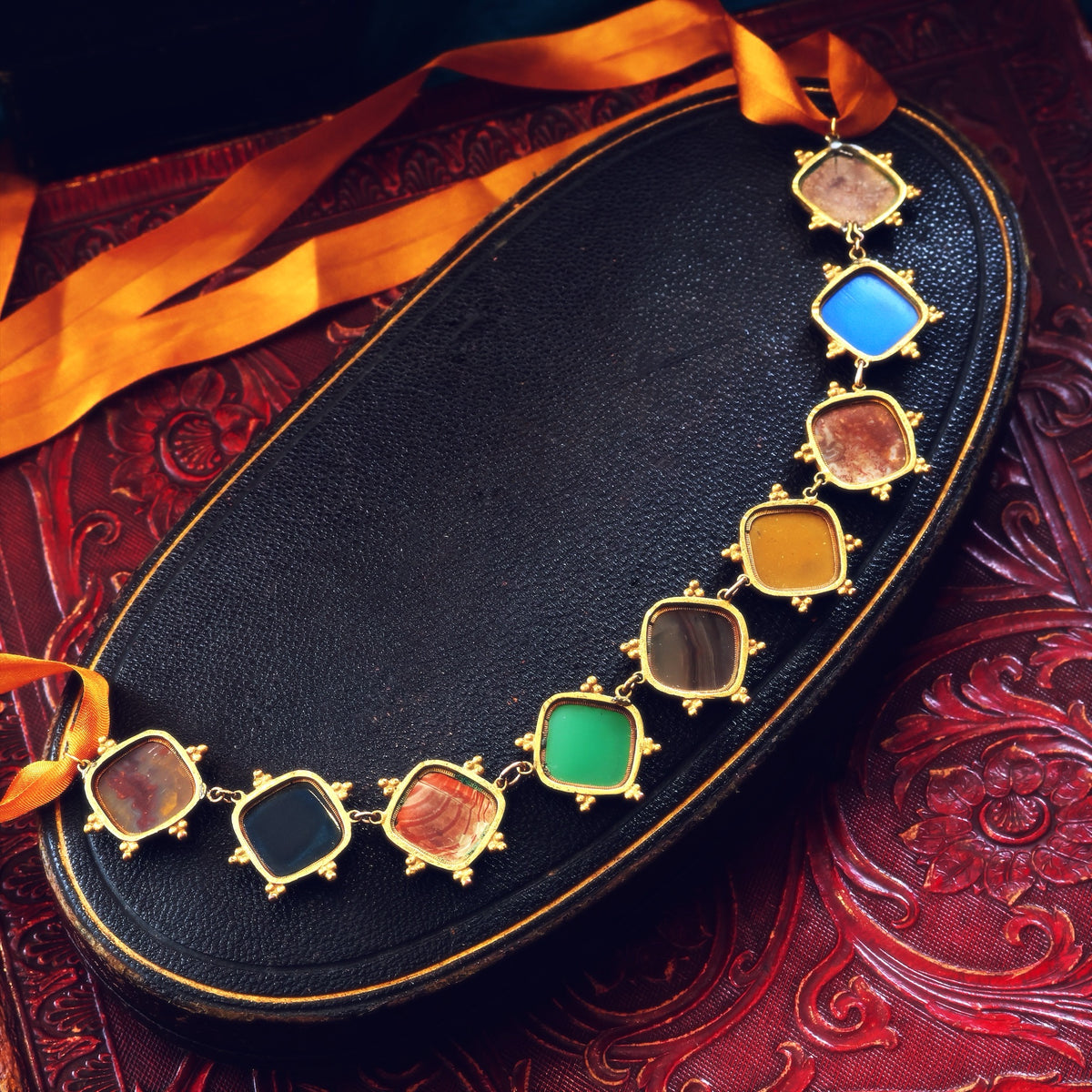 Georgian Specimen Agate Riviere Style Necklet
